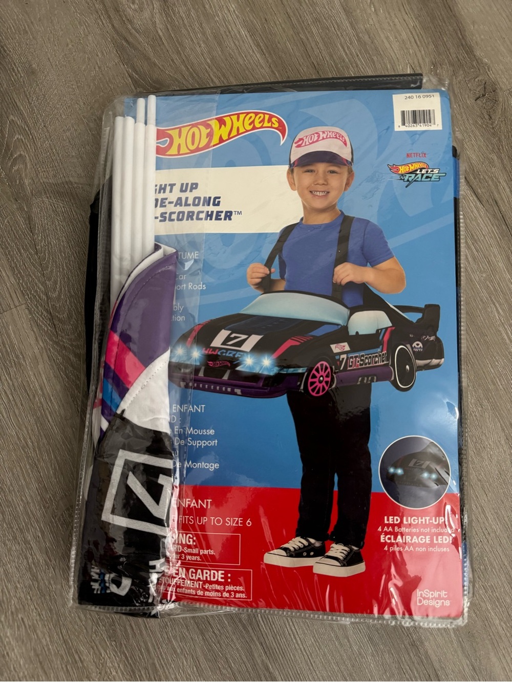 Hot Wheels Light Up Ride-Along Scorcher Kids Bag